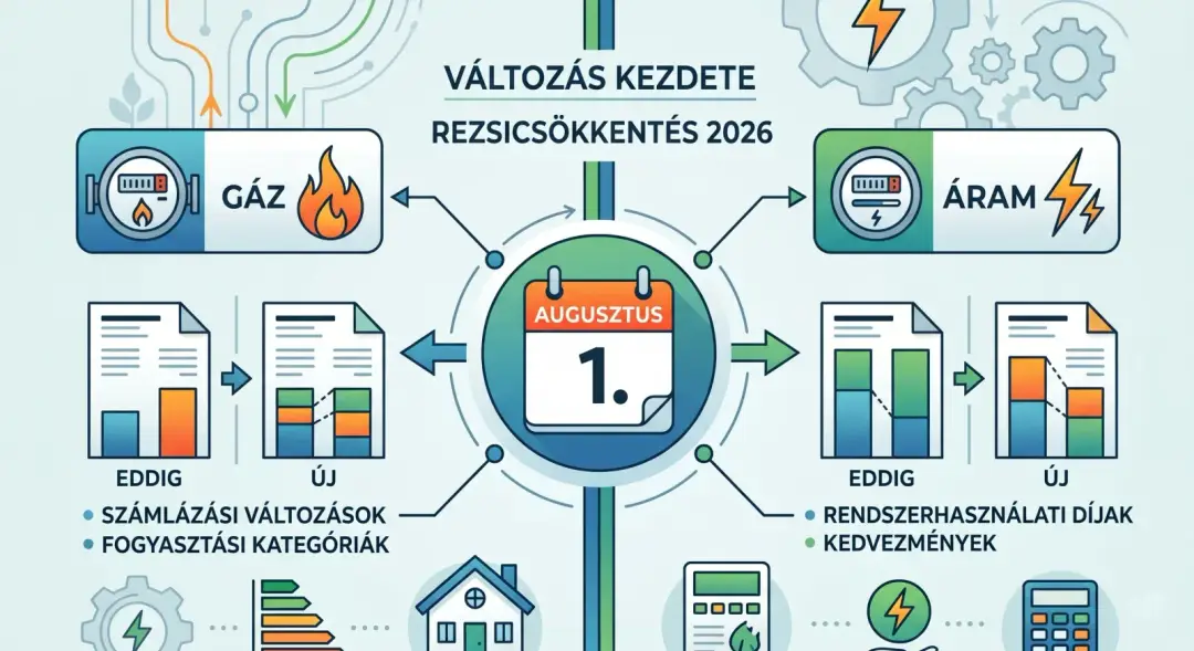 Rezsicsökkentés 2026 – mi változik augusztus 1-től?